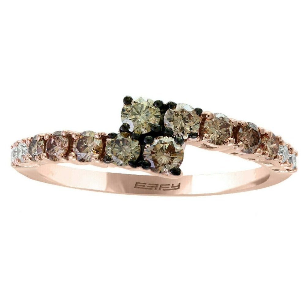 Certified EFFY 14K Ombre Diamond Ring / 14K / Warranty